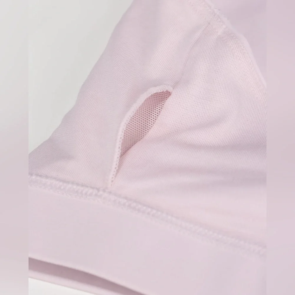 Lululemon Energy Bra Medium Support Luxtreme Neutral Blush Strappy Back Size 8